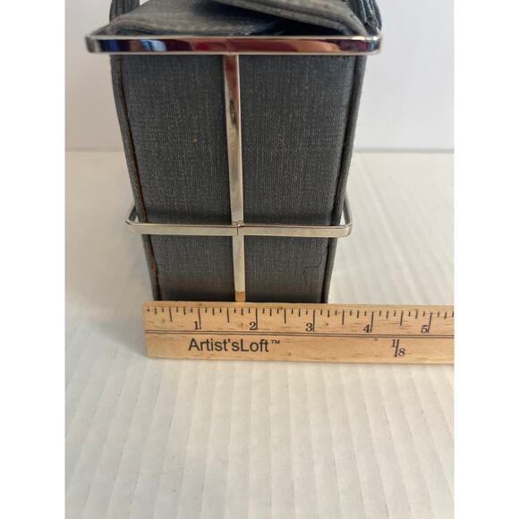 Vintage INSPIRED 1950s Wounded Bird Etra Box Purse with silver caging - Picture 13 of 16